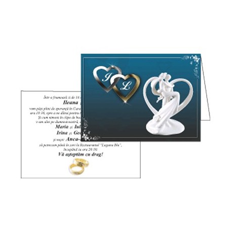 Invitatii de nunta personalizate INVN021