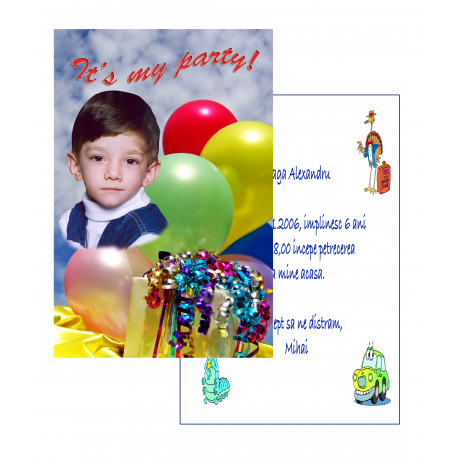 Invitatii personalizate INVP001