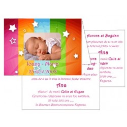 Invitatii de botez personalizate INVB008