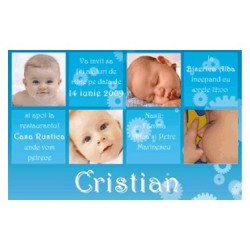 Invitatii de botez personalizate INVB013