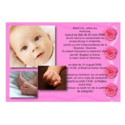 Invitatii de botez personalizate INVB015